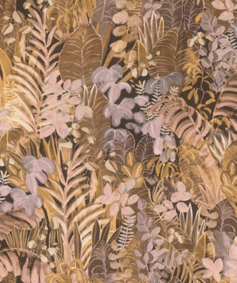 Schner Wohnen Collection Botanical Brown Pink Non-Woven Wallpaper 600650
