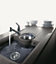 Schock Composite Granite Cristadur Focus 1.5 Bowl & Drainer Magma Black Inset Undermount Kitchen Sink - FCOD150MA