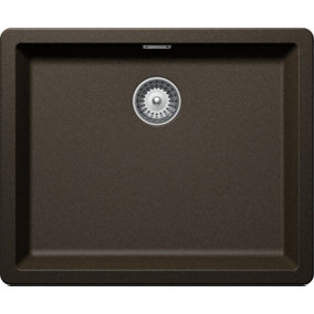 Schock Composite Granite Greenwich Bronze 1.0 Large Bowl Inset/Undermount Kitchen Sink - GREN100LBR