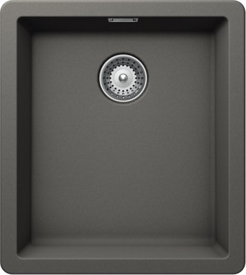 Schock Composite Granite Greenwich Silverstone 1.0 Small Bowl Undermount Kitchen Sink - GREN100SSI