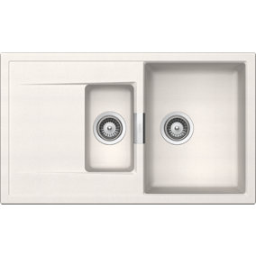 Schock Composite Granite Mono 1.5 Bowl & Drainer Polaris Inset/Undermount Kitchen Sink - MOND150PO