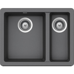 Schock Composite Granite Quadro 1.5 Bowl Croma Undermount Kitchen Sink - QUAN150CR