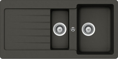 Schock Composite Granite Typos 1.5 Bowl & Drainer Inca Inset Kitchen