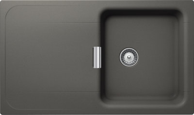 Schock Composite Granite Wembley 1.0 Bowl & Drainer Silverstone Inset/Undermount Kitchen Sink - WEMD100SI