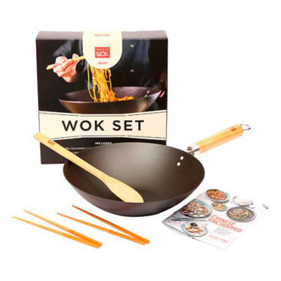 School of Wok Pre-Seasoned Wok Set