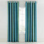 Scion Living Mr Fox Lined Curtains 66 x 72cm Teal