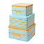 Scion Mr Fox Set of 3 Square Cake Tins Blue