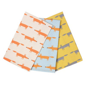 Scion Mr Fox Tea Towels Set of 3 Gift Box