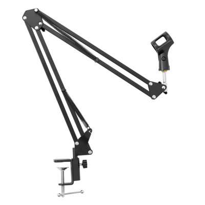 Scissor Arm Microphone Stand for Broadcasting, YouTube Videos & Voice-Over