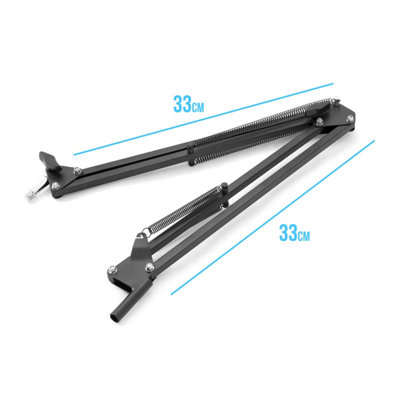 Scissor Arm Microphone Stand for Broadcasting, YouTube Videos & Voice-Over