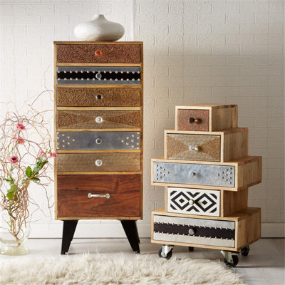 Scorio Stylish Modern 7 Drawer Tall Chest