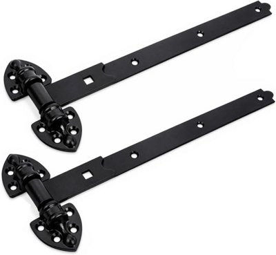 Scorpio Hardware Heavy Reversible Gate Hinges 30 Inch Black for Garage ...