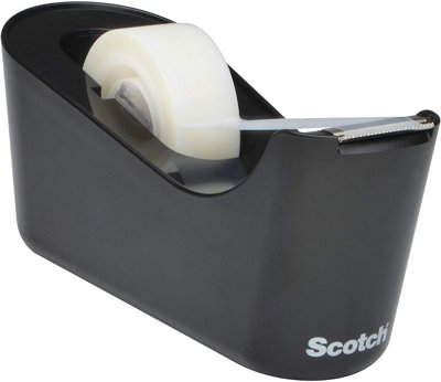 Scotch Black Tape Dispenser C18 + 1 Roll Scotch Magic Invisible, 19 mm x 33 m