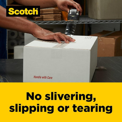 Scotch Box Lock Packaging Tape 48mm x 20.3m 1 Roll with Dispenser/Pack ...