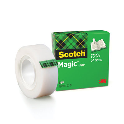 Scotch Magic Tape, 1 Roll, 19 mm x 33 m - General Purpose Sticky Tape ...
