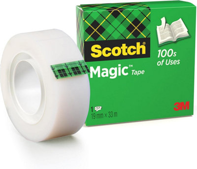 Scotch Magic Tape, 19 mm x 6 m, 2 Rolls/Pack