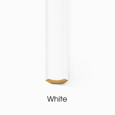 Scotia Beading - Premium Quality 2.40m Lengths (White, Pack of 10)