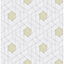 Scott Living Geometric Wallpaper Fine Decor Grey Yellow Silver Paste The Wall