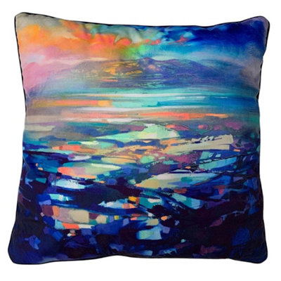 Scott Naismith Hebridean Resonance 2 Filled Cushion Blue/Multicoloured (55cm x 55cm)