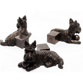 Scottish Terrier Plant Pot Feet - Set of 3 - L9 x W11.5 x H7.5 cm