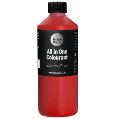 Scratch Doctor All In One Leather Colourant, Leather Dye, Leather Paint 1000ml Bright Red