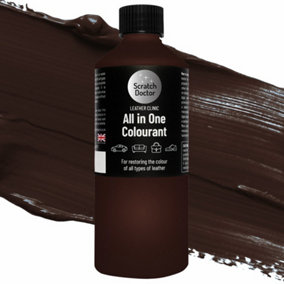 Scratch Doctor All In One Leather Colourant, Leather Dye, Leather Paint 1000ml Dark Brown