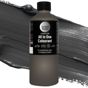 Scratch Doctor All In One Leather Colourant, Leather Dye, Leather Paint 1000ml Grey