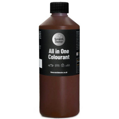 Scratch Doctor All In One Leather Colourant, Leather Dye, Leather Paint 1000ml Medium Brown