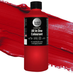 Scratch Doctor All In One Leather Colourant, Leather Dye, Leather Paint 1000ml Red