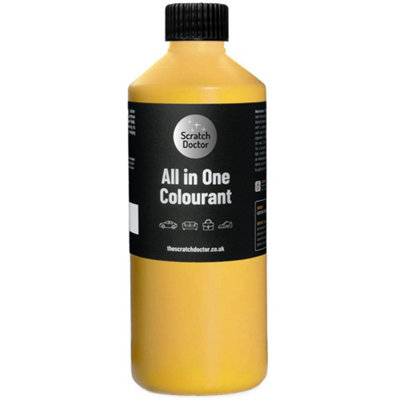 Scratch Doctor All In One Leather Colourant, Leather Dye, Leather Paint 1000ml Yellow