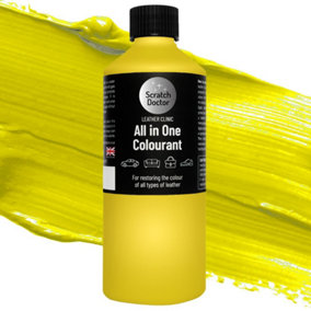 Scratch Doctor All In One Leather Colourant, Leather Dye, Leather Paint 1000ml Yellow