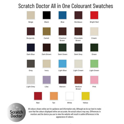 Scratch Doctor All In One Leather Colourant, Leather Dye, Leather Paint 250ml Black