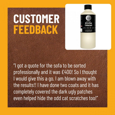 Scratch Doctor All In One Leather Colourant Leather Dye Leather Paint 250ml Light Grey