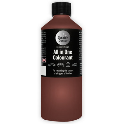 Scratch Doctor All In One Leather Colourant, Leather Dye, Leather Paint 250ml Medium Brown