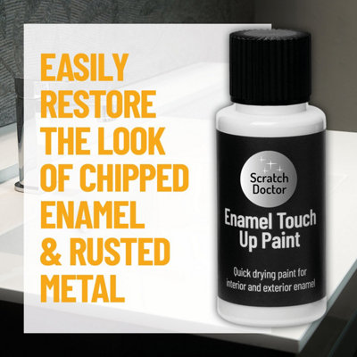 Scratch Doctor Black Enamel Metal Touch Up Paint 15ml