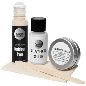 Scratch Doctor Compact Leather Repair Kit for small repairs, rips, tears and holes Cream