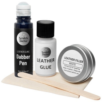 Scratch Doctor Compact Leather Repair Kit for small repairs, rips, tears and holes Dark Blue
