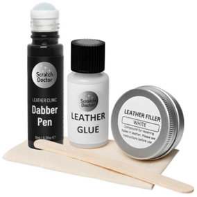 Scratch Doctor Compact Leather Repair Kit for small repairs, rips, tears and holes Dark Grey