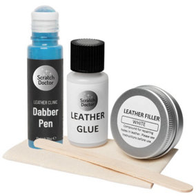 Scratch Doctor Compact Leather Repair Kit for small repairs, rips, tears and holes Light Blue