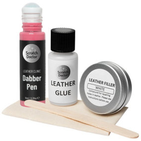 Scratch Doctor Compact Leather Repair Kit for small repairs, rips, tears and holes Pink