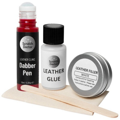 Scratch Doctor Compact Leather Repair Kit for small repairs, rips, tears and holes Red