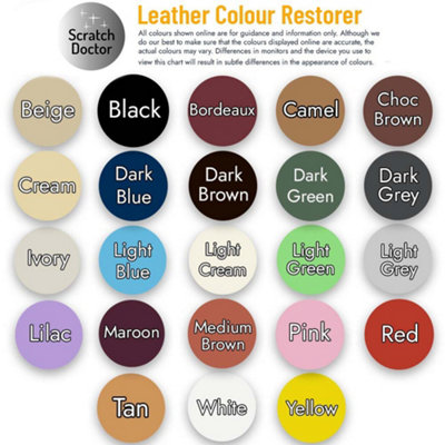 Scratch Doctor Leather Colour Restorer, Recolouring Balm for faded and worn leather 250ml Beige