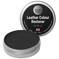 Scratch Doctor Leather Colour Restorer, Recolouring Balm for faded and worn leather 50ml Black
