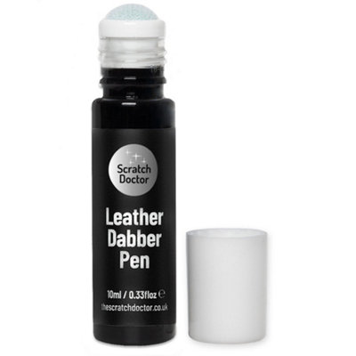 Scratch Doctor Leather Dabber Touch Up Pen, Leather Dye, Leather Paint 10ml Black