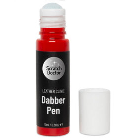 Scratch Doctor Leather Dabber Touch Up Pen, Leather Dye, Leather Paint 10ml Bright Red