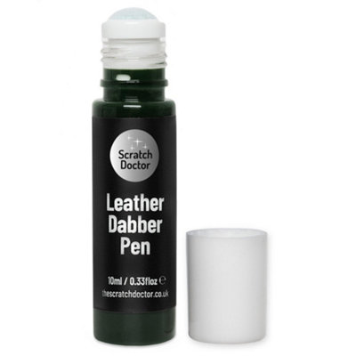 Scratch Doctor Leather Dabber Touch Up Pen, Leather Dye, Leather Paint 10ml Dark Green