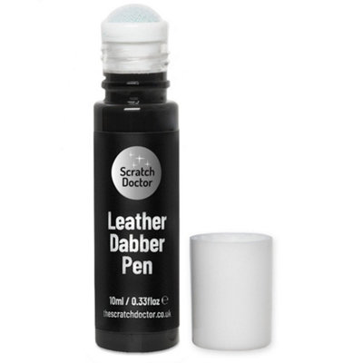 Scratch Doctor Leather Dabber Touch Up Pen, Leather Dye, Leather Paint 10ml Dark Grey