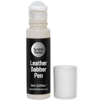 Scratch Doctor Leather Dabber Touch Up Pen, Leather Dye, Leather Paint 10ml Ivory