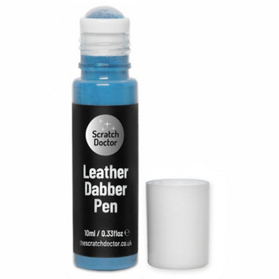 Scratch Doctor Leather Dabber Touch Up Pen, Leather Dye, Leather Paint 10ml Light Blue