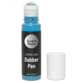 Scratch Doctor Leather Dabber Touch Up Pen, Leather Dye, Leather Paint 10ml Light Blue